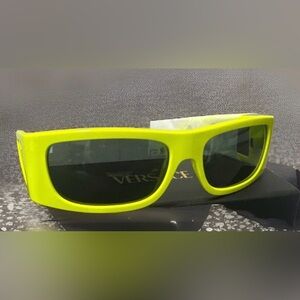 New VERSACE VE4482 544987 Yellow Grey Men's 57 mm Sunglasses. Unisex
